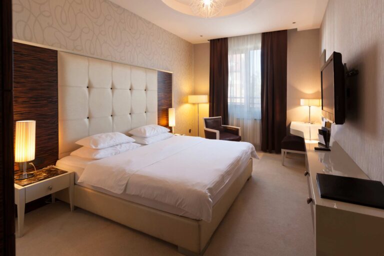 Interior of hotel room