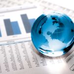 Global market glass globe