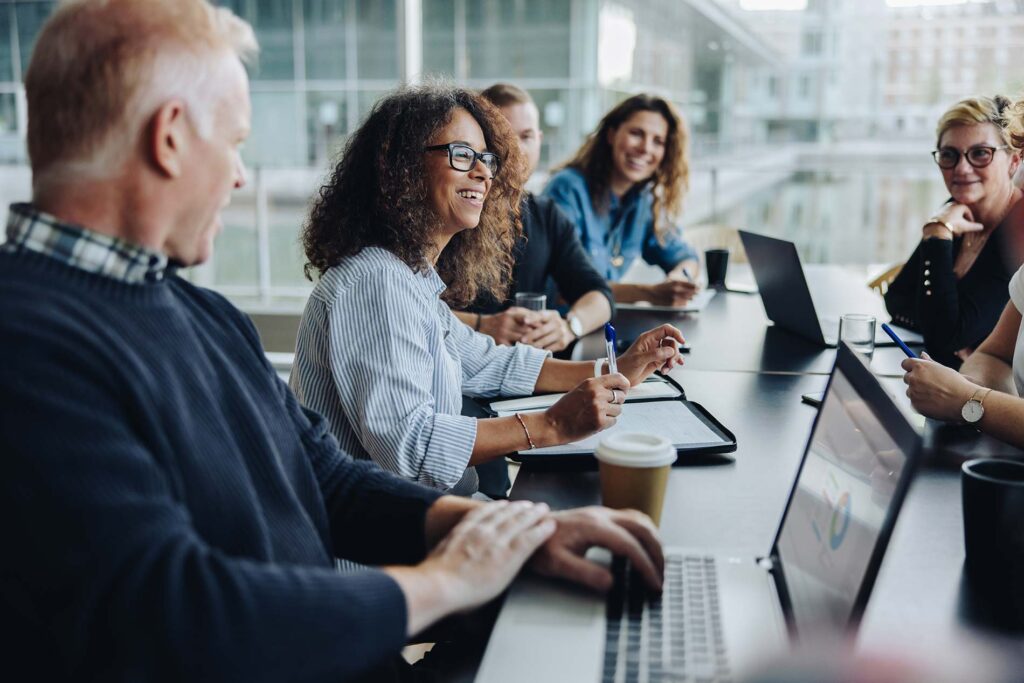 People meeting at a conference table