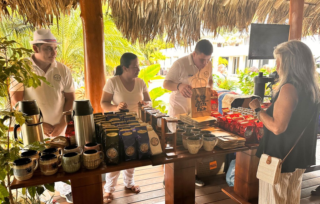 Individual shopping at coffee cabana