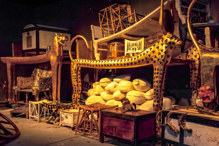 The tomb and treasures of King Tut