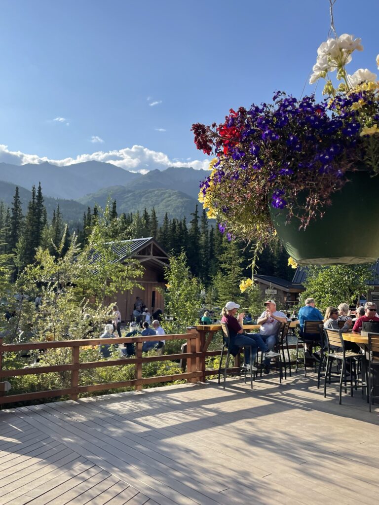 Alaska Denali Group View of Mountain