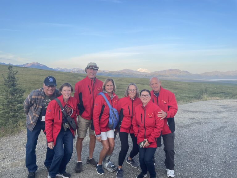 Alaska Denali Group Red Coat