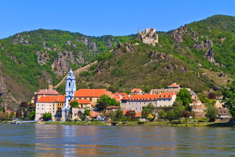 Durnstein is one of the most visited tourist destinations in the Wachau region and also a well-known wine growing area. Durnstein was first mentioned in 1192, when, in the castle above the town, King Richard I Lionheart of England was held captive by Duke Leopold V of Austria after their dispute during the Third Crusade.