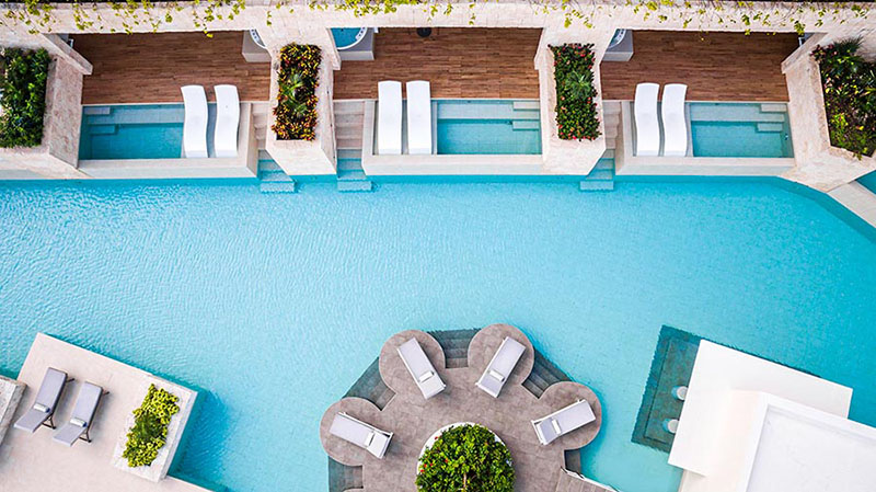 Majestic-Elegance-Costa Mujeres-Pool-View-Aerial-View-from-Ocean