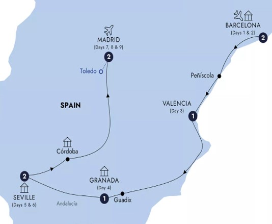 spain map
