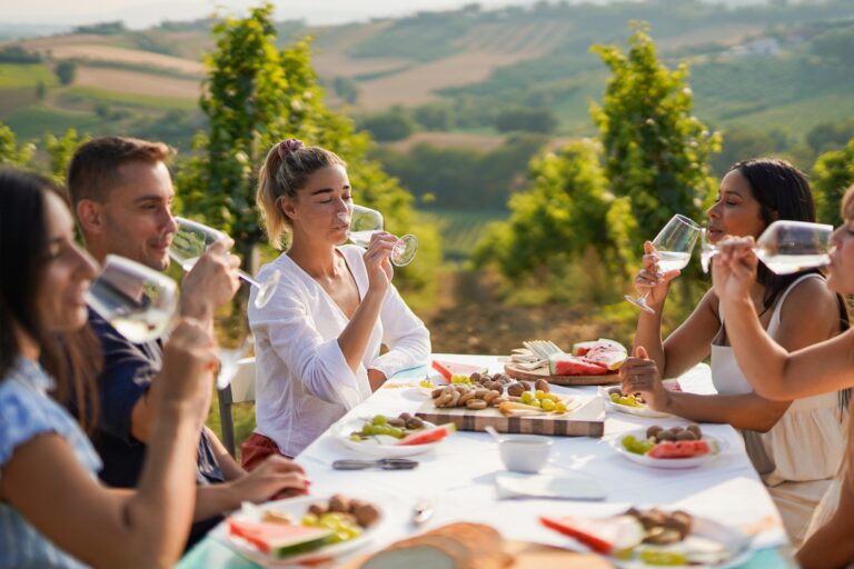 Italy wine tasting