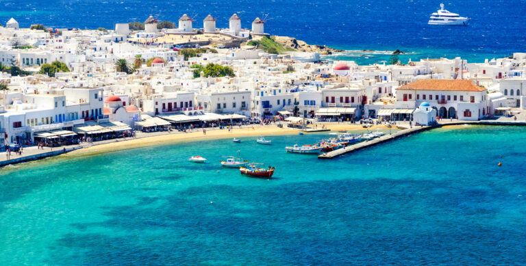 Mykonos island in Greece Cyclades