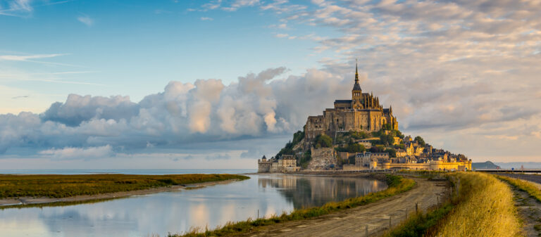 Panoramic view at morning Mont Saint-Michel - Normandy